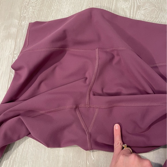 Lululemon Wunder Train High-Rise Tight 25” Plum Pink Purple size 12 - Picture 16 of 16